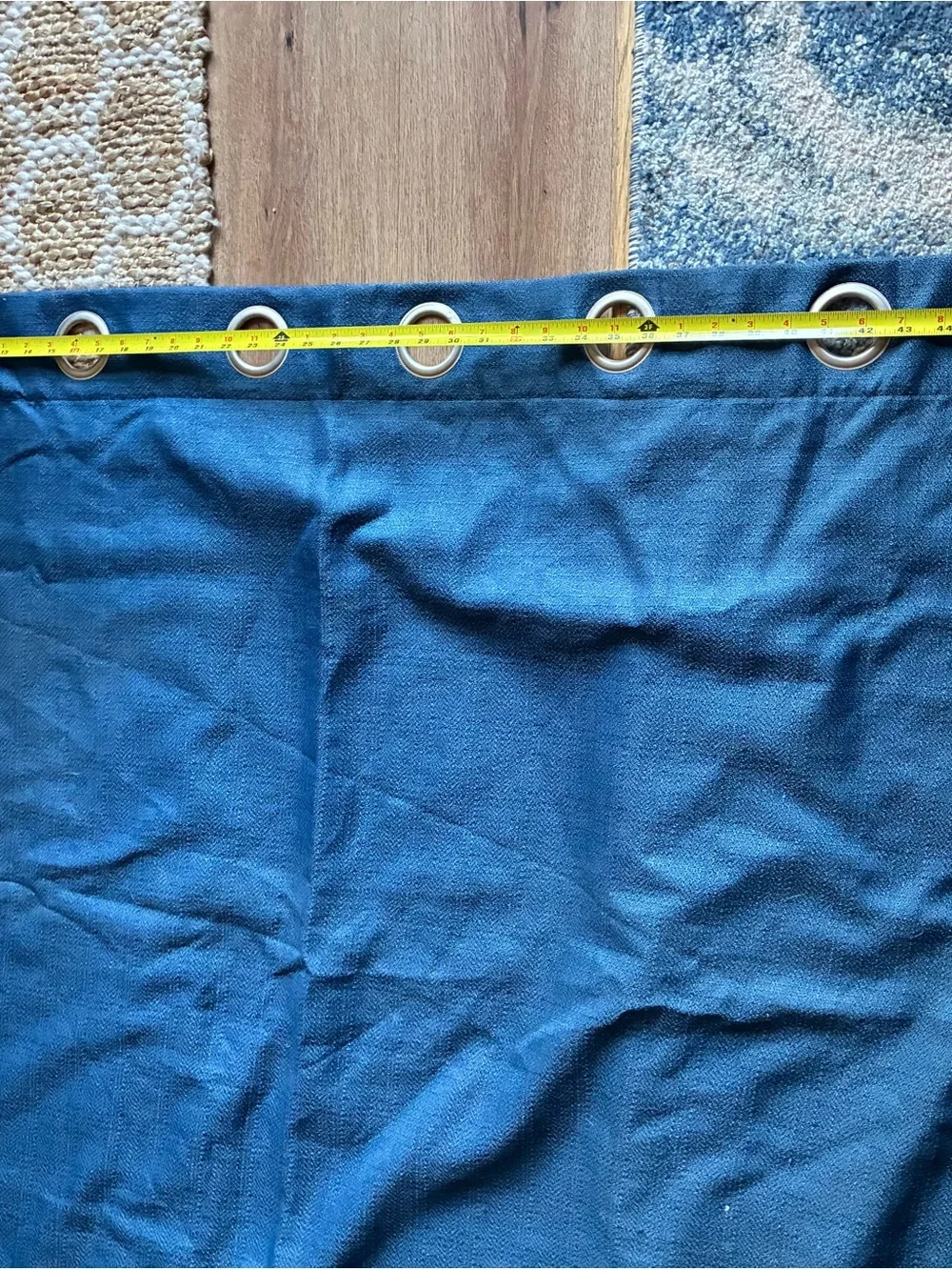 Set of 2 Navy Blue Grommet Blackout Curtain Panels – 52